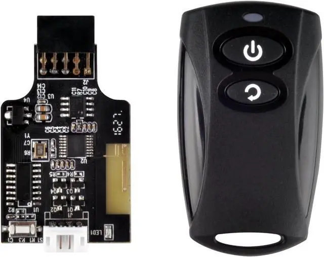 Alt view image 2 of 2 - SilverStone Technology Wireless Remote Computer Power/Reset Switch, USB 2.0 9-pin ES02-USB