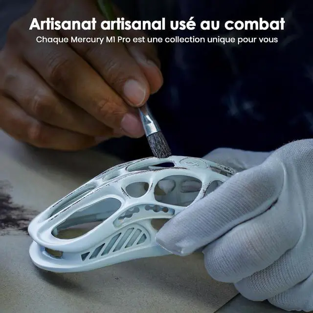 Alt view image 5 of 6 - GravaStar Mercury M1 Pro Gaming Mouse, MMO Computer Gaming Mice with 4K Receiver, 26,000 DPI, 88g Lightweight Hollowed-Out Design, 5 Programmable Buttons, 5 Dynamic Lightsync RGB Modes, Silver Mist