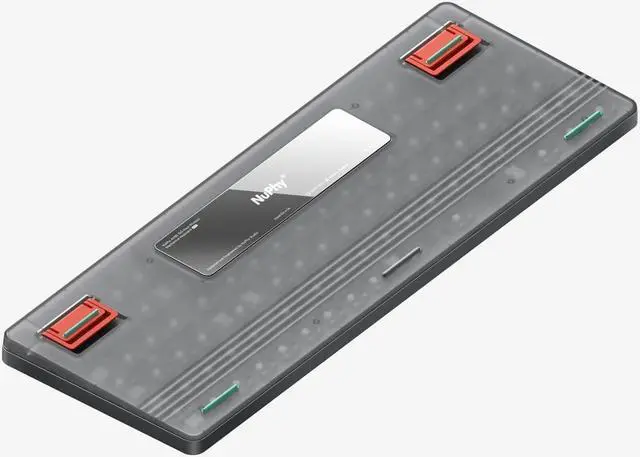 Alt view image 3 of 7 - NUPHY Air96 V2 Wireless Mechanical Keyboard,100 Keys RGB Backlit Keyboard,Supports Bluetooth 5.1,2.4G and Wired Connection,for PC/Laptop/Windows/Mac - Grey Gateron Wisteria Switch