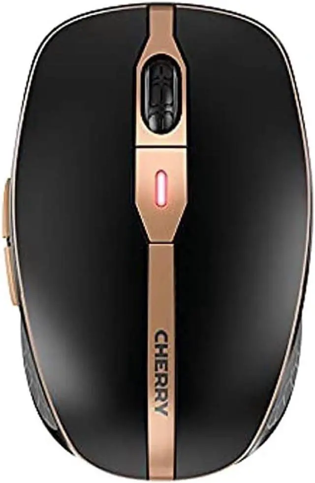 Alt view image 2 of 3 - CHERRY DW9100 Slim Wireless Keyboard and Mouse Set Combo Rechargeable with SX Scissor Mechanism, Silent keystroke Quiet Typing with Thin Design for Work or Home Office. (Black & Bronze)