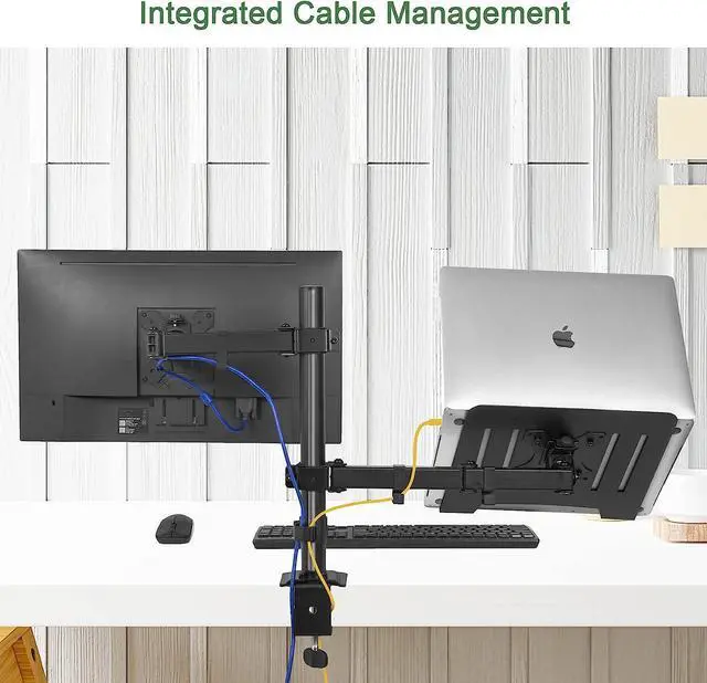Alt view image 5 of 7 - Adjustable Laptop Stand, Ergonomic Design for 13-27 Inch Screens, Holds up to 17.6lbs