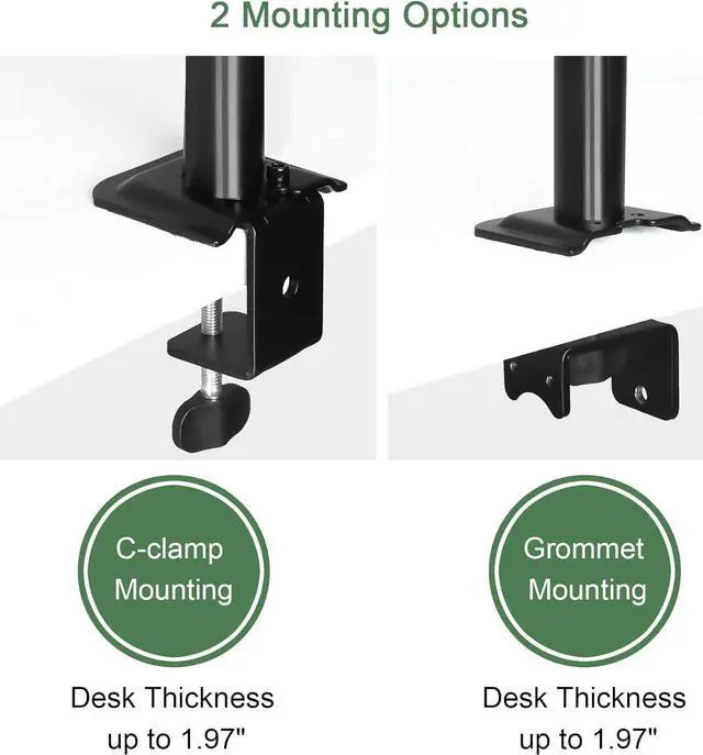 Alt view image 6 of 7 - Adjustable Laptop Stand, Ergonomic Design for 13-27 Inch Screens, Holds up to 17.6lbs