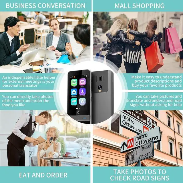 Alt view image 6 of 6 - Instant Language Translator Device Two Way Real-Time Voice Translation Accurate Offline Recording Photo Instant Translation for Travel, Business, and Learning