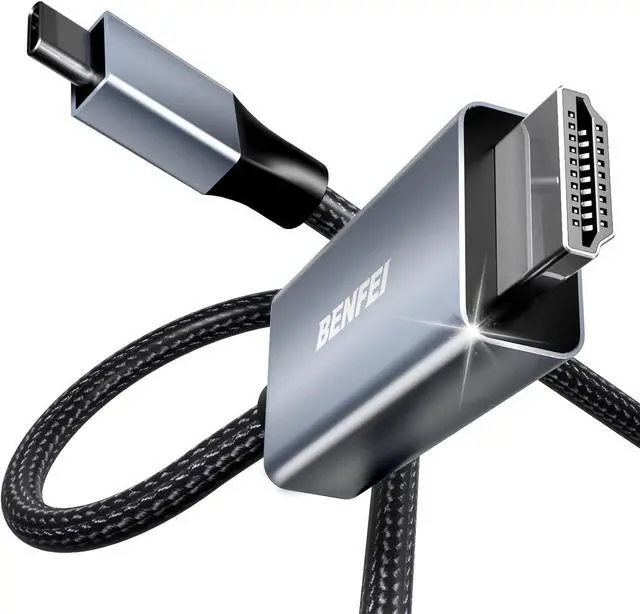 Main image of USB C to HDMI 10 Feet Cable [4K@60Hz, Aluminum Shell, Nylon Braided], Thunderbolt 3/4 Compatible with iPhone 15 Pro/Max, MacBook Pro/Air 2023, iPad Pro, Surface Book 2, Galaxy S23 and More