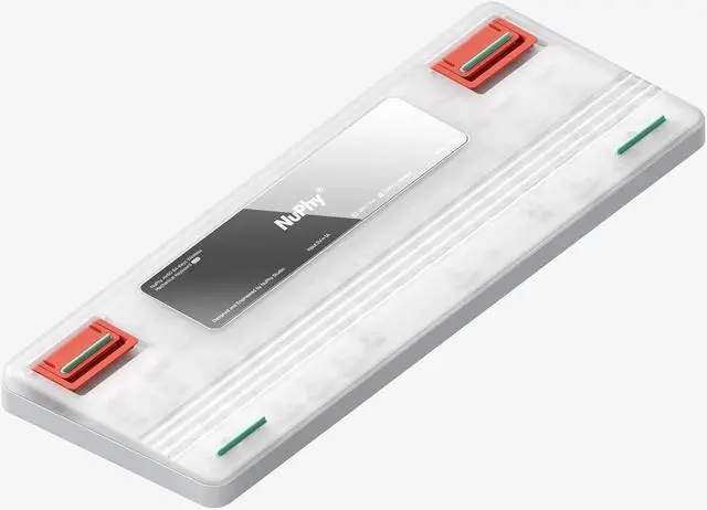 Alt view image 3 of 7 - NuPhy Air60 V2 Portable Wireless Keyboard 60% Low Profile Mechanical Keyboard Support QMK/VIA Compatible with Windows/mac OS/Linux Supports Bluetooth 5.1/2.4GHz/USB-C - White - Gateron Aloe Switch