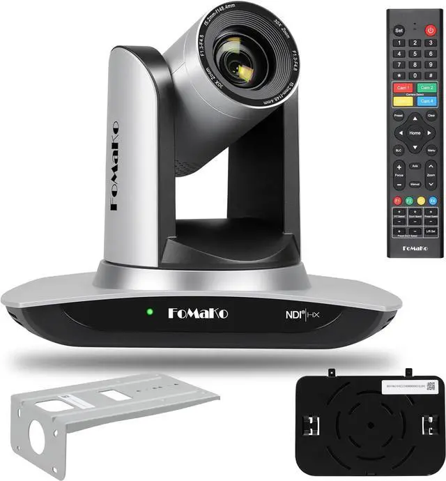 Main image of FoMaKo NDI Camera AI Auto Tracking HDMI PTZ Camera 30x Optical Zoom IP USB3.0 HDMI PTZ Camera for Church Services Worship Education, PoE 1080P60