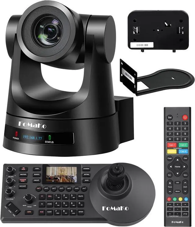 Main image of FoMaKo PTZ Camera Bundle 20X HDMI 3G-SDI IP PoE HDMI PTZ Camera for Church Worship PTZ Controller PoE IP PTZ Camera Controller Keyboard