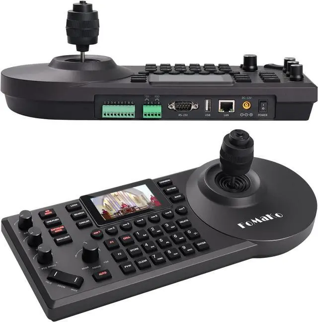 Alt view image 5 of 6 - FoMaKo PTZ Camera Bundle 20X HDMI 3G-SDI IP PoE HDMI PTZ Camera for Church Worship PTZ Controller PoE IP PTZ Camera Controller Keyboard