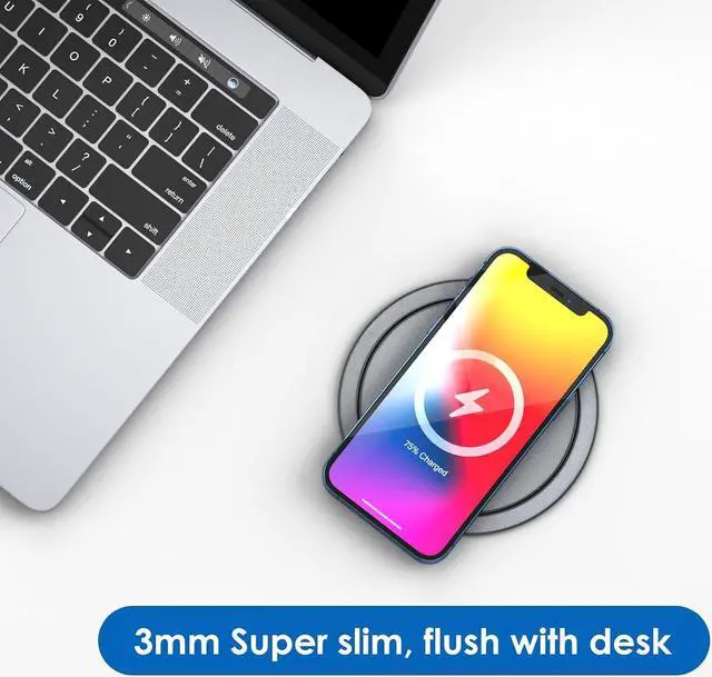 Alt view image 3 of 7 - Automatic Pop Up Countertop Outlet with 15W Wireless Charger,4 Outlets,2 USB Ports,4.75" Pop Up Electrical Outlet,Home Office Power Supply,Suit Kitchen Island RV Office Conference Table