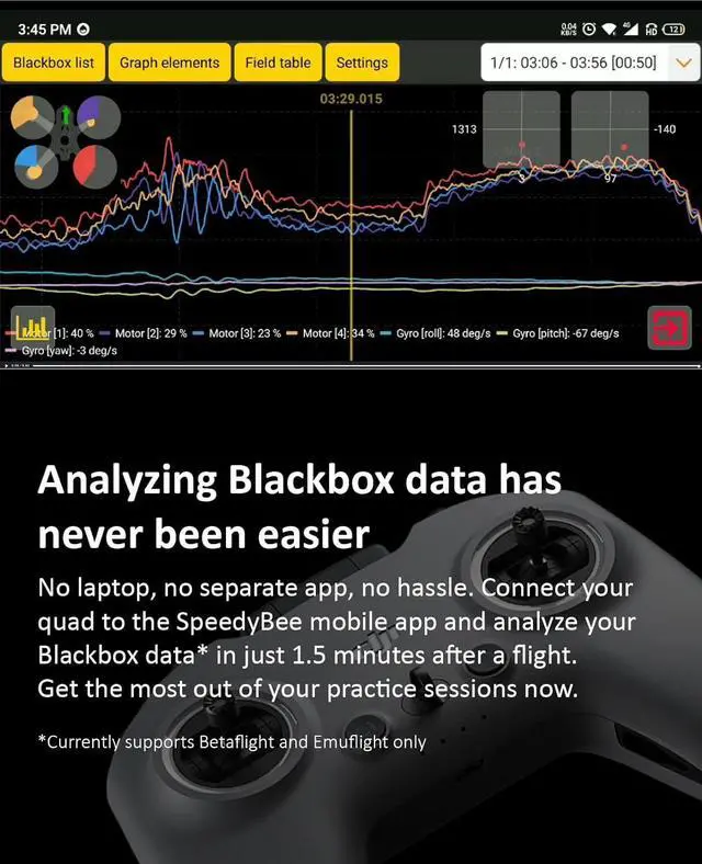 Alt view image 3 of 7 - FPV Tool SpeedyBee Adapter 3 Flight Controller ESC Accessories, Portable Configurator & Flasher, Blackbox Analyzer, 30W Power Bank,1S -6S LiPo Checker, Built-in WiFi Bluetooth for FPV Drone