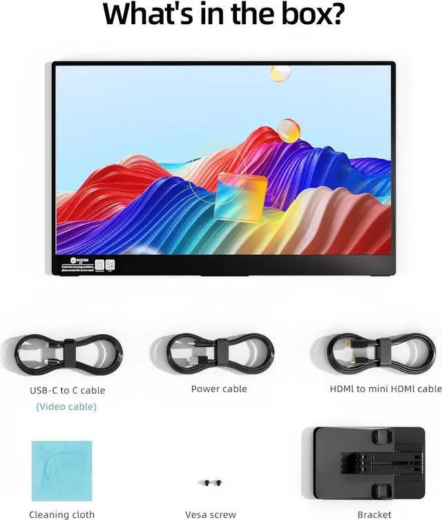 Alt view image 6 of 7 - Portable Monitor 15.6'' FHD IPS Display, A+Screen USB C HDMI Travel Monitor, Portable Screen for Laptop Mac PC Phone Xbox PS4/5 Switch