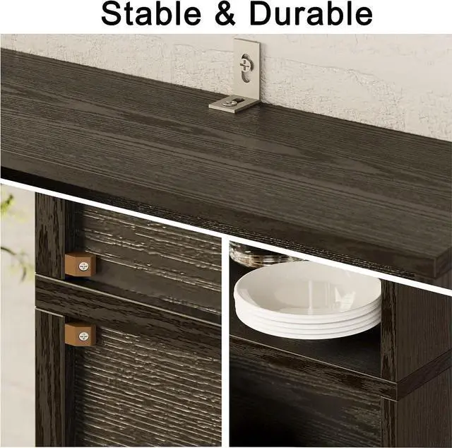 Alt view image 7 of 7 - Industrial Bookshelves and Bookcases with Doors 11.8in Depth Floor Standing 5 Shelf Display Storage Shelves Bookcase Home Decor Furniture for Home, Office Black