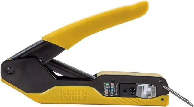 Alt view image 7 of 7 - Klein Tools 80093 Cable Tester, VDV LAN Kit with LAN Tester, Pass Thru Crimper, CAT6/CAT5e Plugs and Strain Relief Boots, 5-Piece