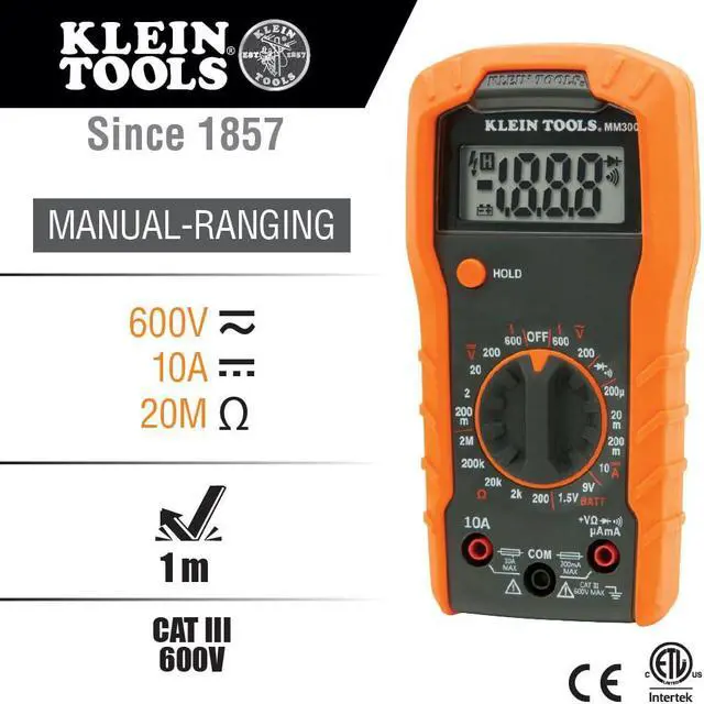 Alt view image 2 of 6 - Klein Tools 80067 Electrical Test Kit with IR Digital Thermometer, Multimeter, Non-Contact Voltage Tester Pen and Receptacle Tester, 4-Piece