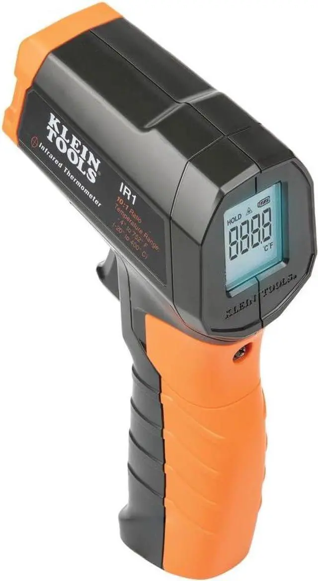 Main image of Klein Tools IR1 Infrared Thermometer, Digital Laser Gun is Non-Contact Thermometer with a Temperature Range -4 to 752-Degree Fahrenheit