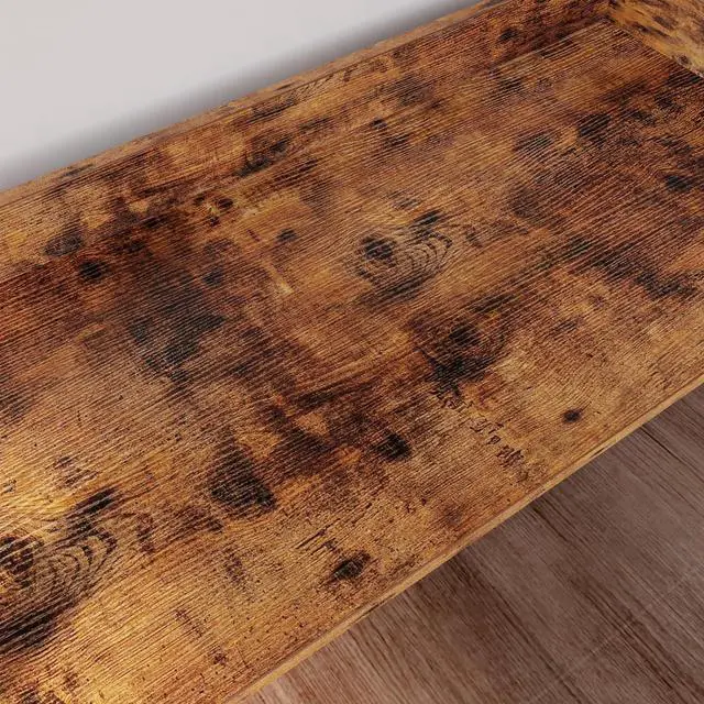 Alt view image 7 of 7 - Industrial Bookshelf 5-Tier 31.5in Wide, Bookcase Ladder Shelf, Storage Shelves Rack Shelf Unit, Accent Furniture Metal Frame, Home Office Furniture for Bathroom, Living Room Brown