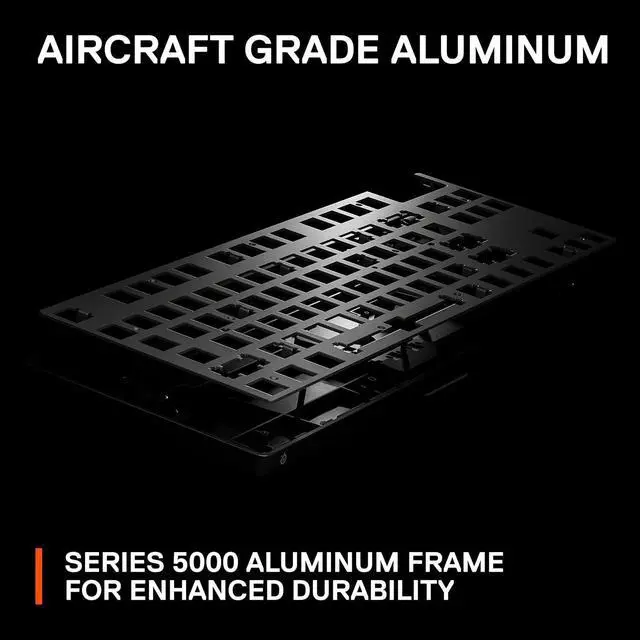 Alt view image 2 of 7 - SteelSeries Apex Pro TKL Wireless HyperMagnetic Gaming Keyboard  Esports Tenkeyless  OLED Screen  Adjustable Actuation  PBT Keycaps  Bluetooth  2.4GHz  USB-C
