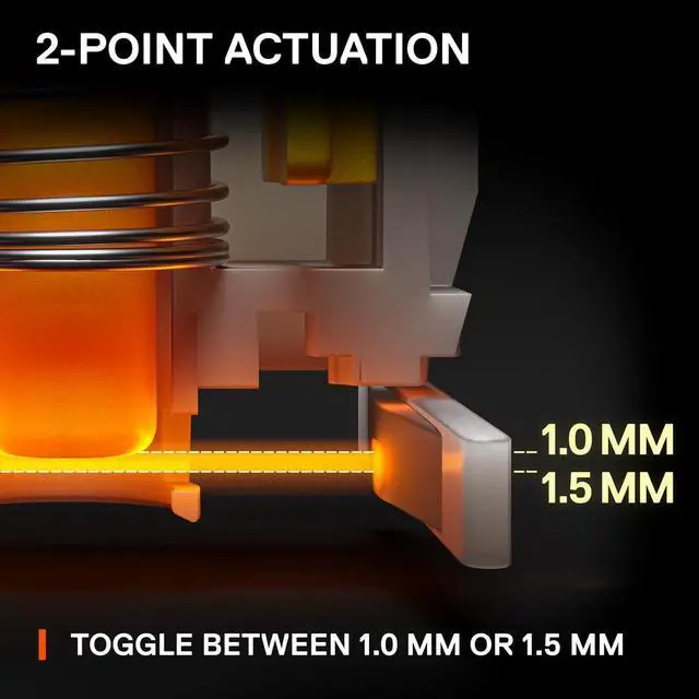 Alt view image 4 of 7 - SteelSeries New Apex 9 TKL  HotSwap Optical Mini Keyboard  TKL Esports Design  Optical Switches  RGB Customization  Aluminum Alloy Frame  Double Shot PBT Keycaps