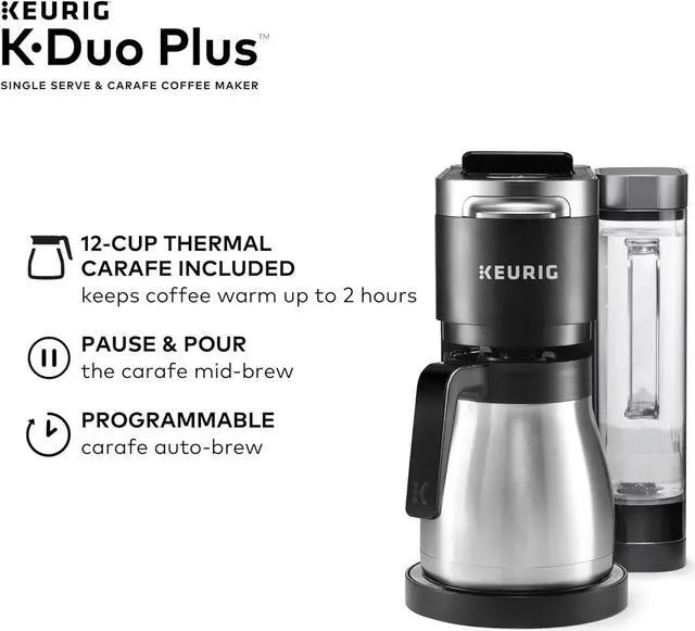 Alt view image 6 of 7 - Keurig K-Duo Plus Single Serve & Carafe Coffee Maker