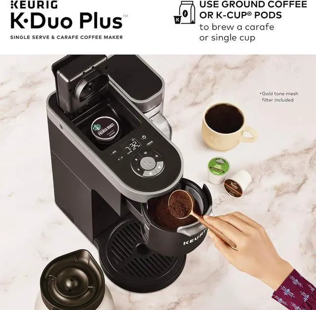 Alt view image 2 of 7 - Keurig K-Duo Plus Single Serve & Carafe Coffee Maker