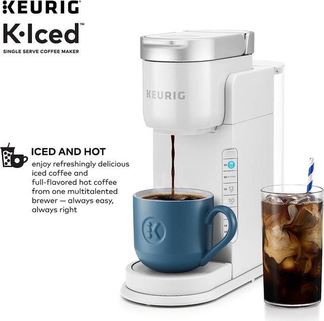 Alt view image 3 of 7 - Keurig K-Iced Single Serve Coffee Maker - Brews Hot and Cold - White