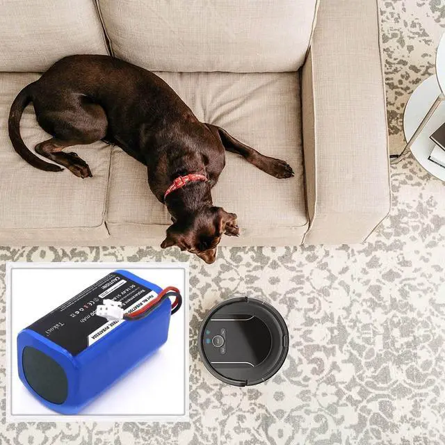 Alt view image 7 of 7 - 3600mAh Replacement Battery for Shark Ion Robot RVBAT850 Battery for RV1001AE/ RV700_N /RV720_N /RV725_N/ RV761/ RV850/RV850C /RV850WV/ RV851WV(Attention: 2-Prong Connector)