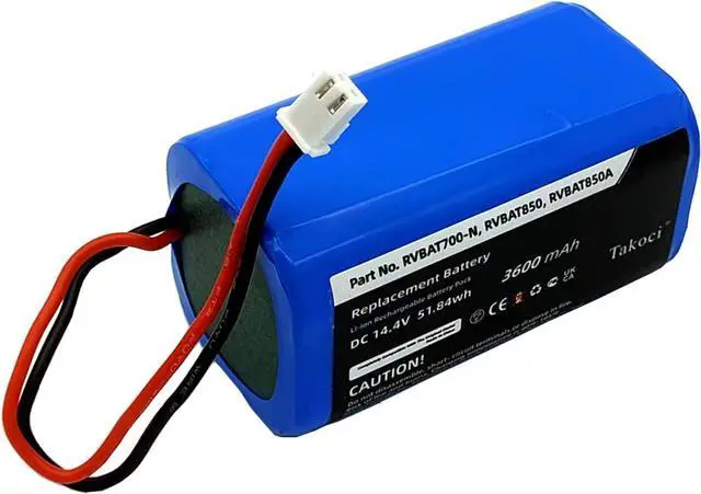 Alt view image 2 of 6 - Replacement Shark RVBAT850 Battery for Shark Ion RV1001AE, R75, R85, S87, RV751,RV1000,RV2001 RV2001WD,R3Z, R4Z Robot Vacuum Cleaners(2 Prong Plug)