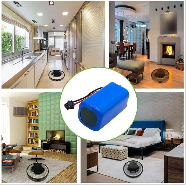 Alt view image 7 of 7 - Shark Battery RVBAT700 Replacement Battery for Shark ION Robot RV720,RV750, RV700,RV755 Vacuum Cleaners (Attention: 3-Prongs Connector)