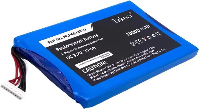 Alt view image 3 of 5 - 10000mAh Replacement Battery for Autel Maxisys MS906BT MS906TS MS906S Series, fits Part no MLP4670B1P