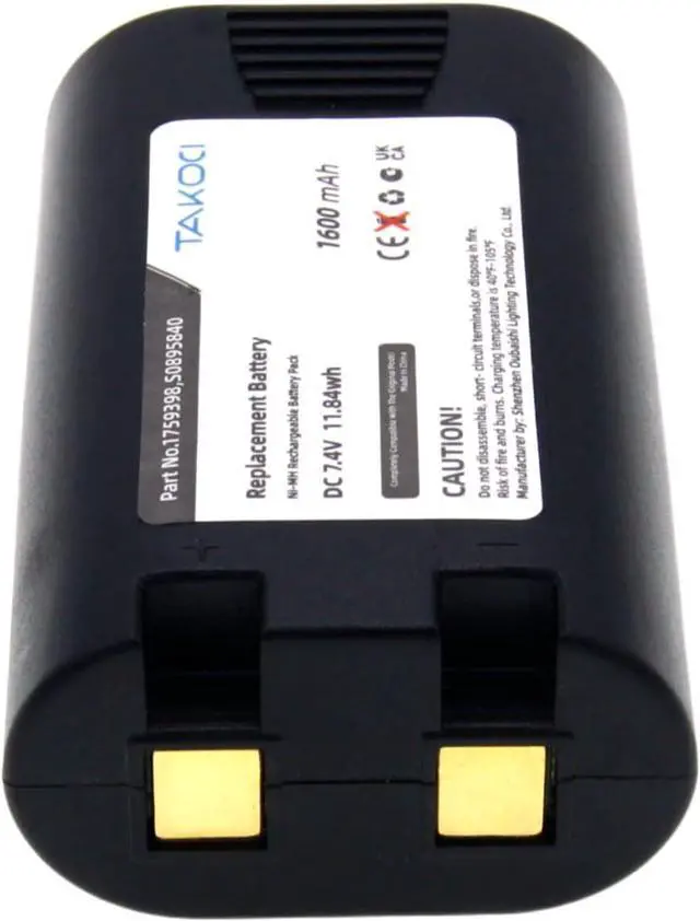 Alt view image 6 of 7 - S0895840 Battery Replacement Battery for Rhino 4200 Rhino 5200 LabelManager 420P LabelManager 360D LM420P LM360D R5200 3M PL200 Label Printer 1759398-1600mAh