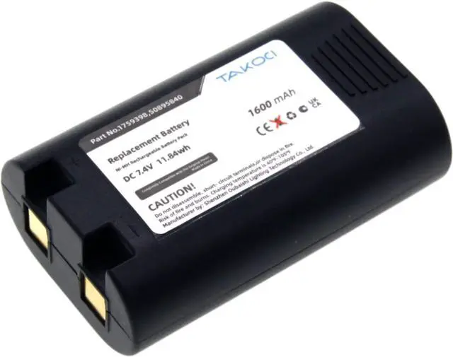 Main image of S0895840 Battery Replacement Battery for Rhino 4200 Rhino 5200 LabelManager 420P LabelManager 360D LM420P LM360D R5200 3M PL200 Label Printer 1759398-1600mAh