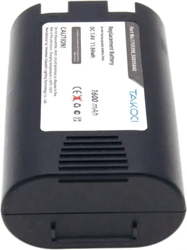 Alt view image 7 of 7 - S0895840 Battery Replacement Battery for Rhino 4200 Rhino 5200 LabelManager 420P LabelManager 360D LM420P LM360D R5200 3M PL200 Label Printer 1759398-1600mAh