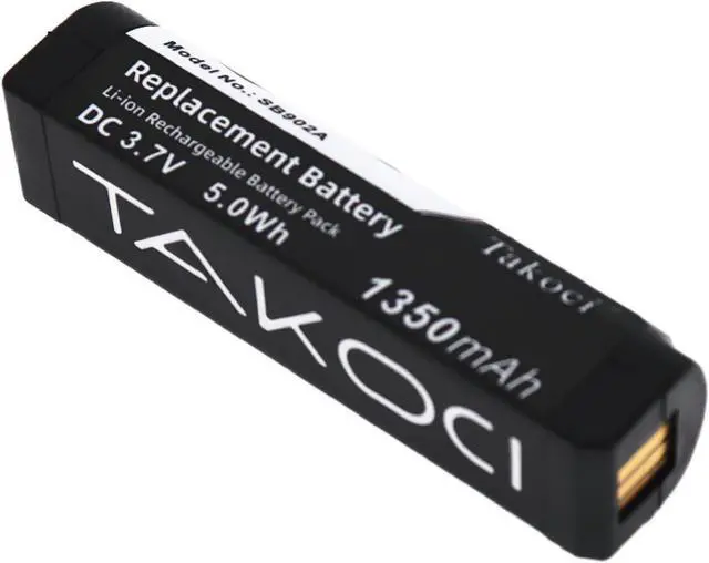 Alt view image 3 of 6 - (2-Pack) SB902 SB902A Battery Replacement for GLX-D Digital Wireless Systems GLXD1 GLXD2 MXW2 Wireless Bluetooth Speaker 1350mAh
