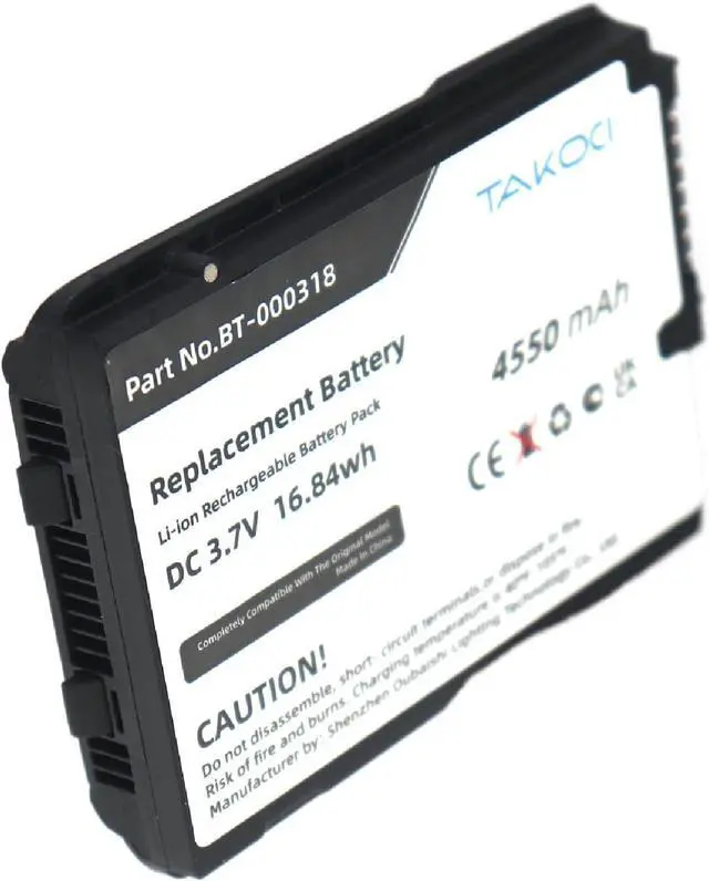 Alt view image 6 of 6 - Replacement Battery fit for Zebra TC70 TC75 Barcode Scanner, Part No BT-000318 82-171249-01 82-171249-02 BTRY-TC7X-46MA2 4550mAh