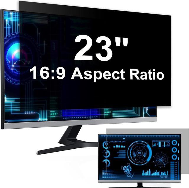 Main image of [2-Pack] 23 Inch Computer Privacy Screen Filter for 16:9 Widescreen Monitor, Removable Eye Protection Anti Glare Blue Light Filter Privacy Shield, Anti Scratch Anti Spy Screen Protector Film 23 In