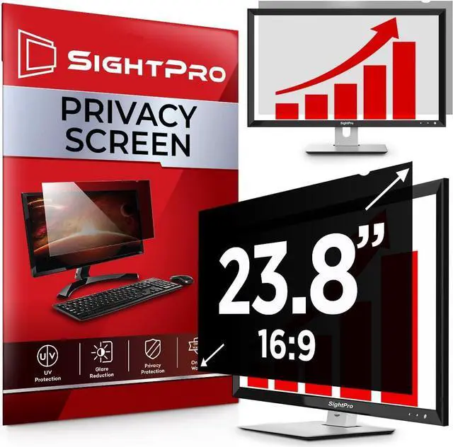 Main image of 23.8 Inch 16:9 Computer Privacy Screen Filter for Monitor - Privacy Shield and Anti-Glare Protector