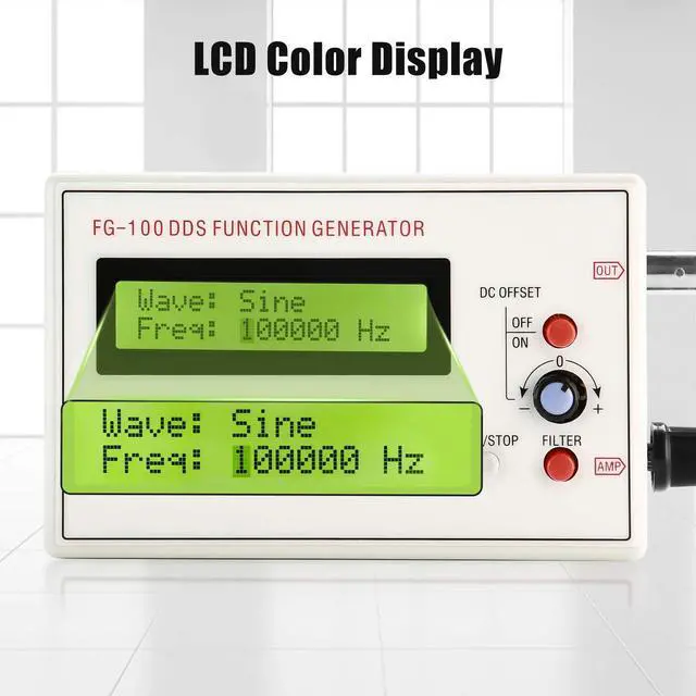 Alt view image 4 of 7 - 1HZ-500KHZ DDS Functional Signal Generator, Seesii DDS Function Low Frequency Signal Generator Sine/Triangle/Square/Sawtooth Waveform