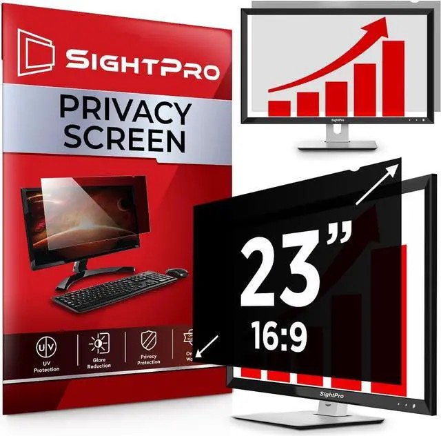 Main image of 23 Inch 16:9 Computer Privacy Screen Filter for Monitor - Privacy Shield and Anti-Glare Protector