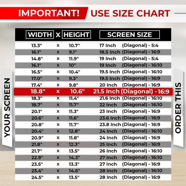 Alt view image 3 of 7 - 21.5 Inch 16:9 Computer Privacy Screen Filter for Monitor - Privacy Shield and Anti-Glare Protector