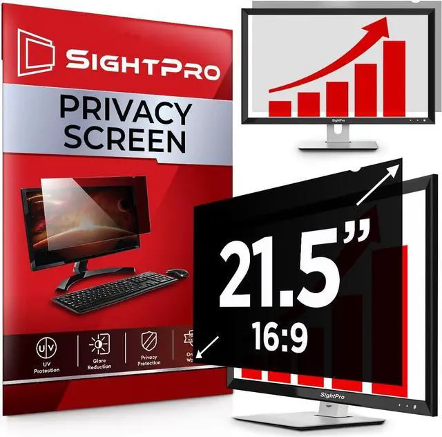 Main image of 21.5 Inch 16:9 Computer Privacy Screen Filter for Monitor - Privacy Shield and Anti-Glare Protector
