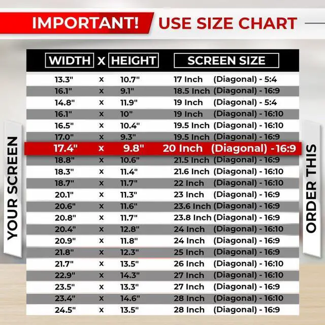 Alt view image 3 of 7 - 20 Inch 16:9 Computer Privacy Screen Filter for Monitor - Privacy Shield and Anti-Glare Protector (17 7/16" x 9 13/16")