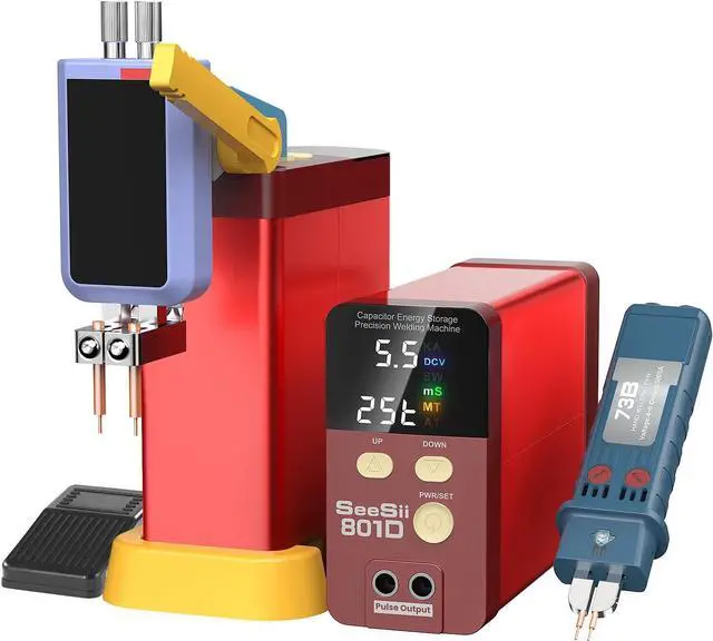 Main image of SeeSii Spot Welder, 12KW Capacitor Energy Storage Pulse Battery Spot Welder with 73B Welding Pen, Support 2 Welding Modes Enhanced 0.1-0.3mm Nickel Strip for DIY & Industrial Spot Welding