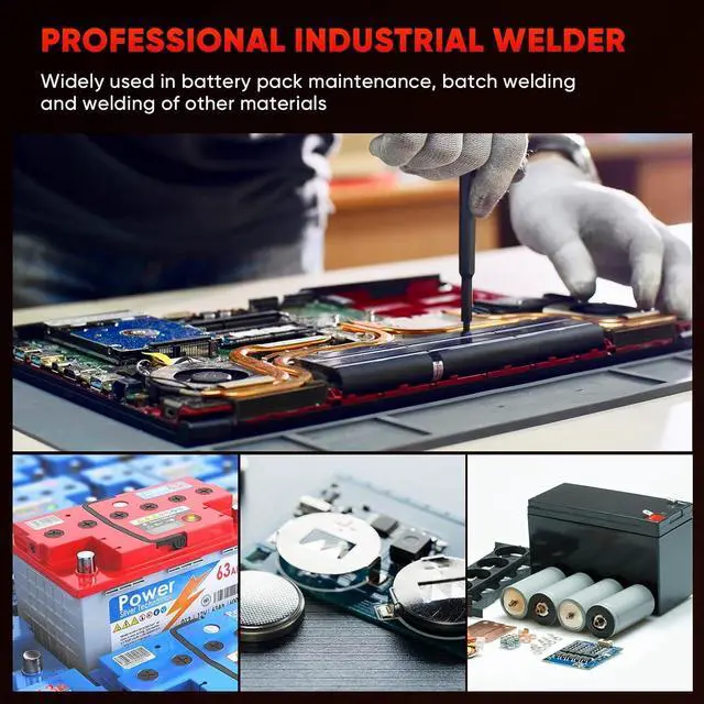 Alt view image 7 of 7 - SeeSii Spot Welder, 12KW Capacitor Energy Storage Pulse Battery Spot Welder with 73B Welding Pen, Support 2 Welding Modes Enhanced 0.1-0.3mm Nickel Strip for DIY & Industrial Spot Welding