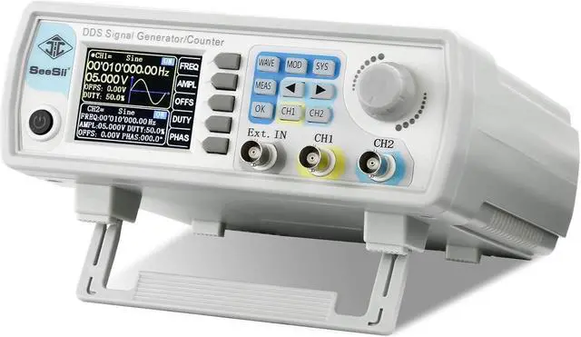 Main image of Professional Upgraded DDS Signal Generator Counter,60MHz LCD Display High Precision 200MSa/s Dual-Channel Arbitray Waveform Function Generator Frequency Meter