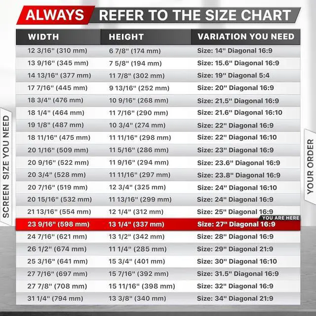Alt view image 4 of 7 - 27 Inch Computer Privacy Screen Filter for 16:9 Widescreen Computer Monitor and Laptop - Anti-Glare - Anti-Scratch Protector Film - Data Confidentiality Shield