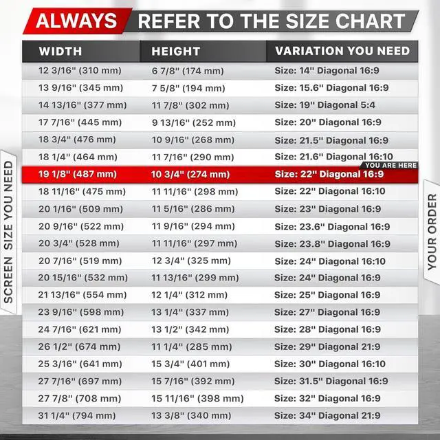 Alt view image 4 of 7 - 22 Inch Computer Privacy Screen Filter for 16:9 Widescreen Computer Monitor and Laptop - Anti-Glare - Anti-Scratch Protector Film - Data Confidentiality Shield