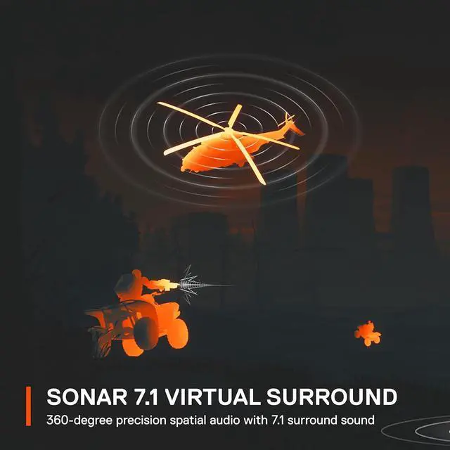 Alt view image 3 of 7 - SteelSeries Arctis 7+ Wireless Gaming Headset  Lossless 2.4 GHz  30 Hour Battery Life  USB-C  7.1 Surround  For PC, PS5, PS4, Mac, Android and Switch - Black