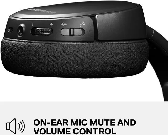 Alt view image 6 of 6 - SteelSeries Arctis 1 Wireless Gaming Headset  USB-C  Detachable Clearcast Microphone  for PC, PS4, Nintendo Switch and Lite, Android  Black