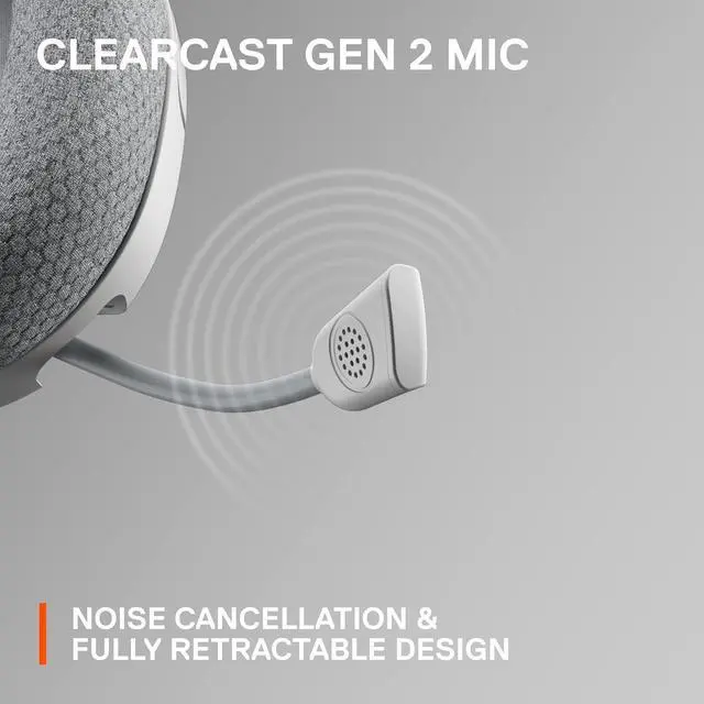 Alt view image 7 of 7 - SteelSeries Arctis Nova 1 Multi-System Gaming Headset  Hi-Fi Drivers  360° Spatial Audio  Comfort Design  Durable  Ultra Lightweight  Noise-Cancelling Mic  PC, PS5/PS4, Switch, Xbox - White