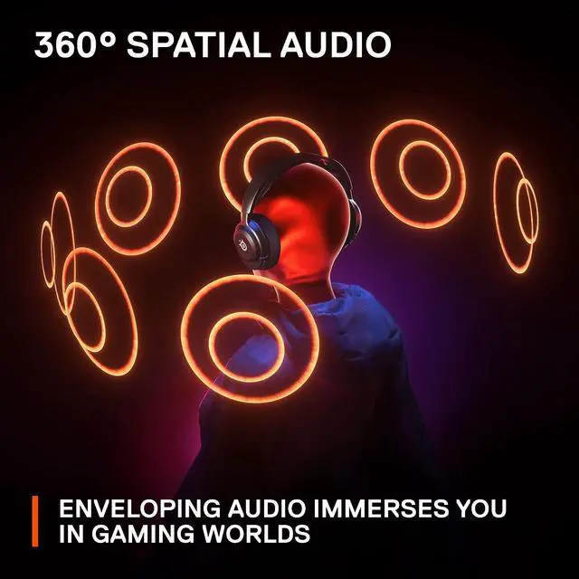 Alt view image 5 of 7 - SteelSeries New Arctis Nova 4 Wireless Multi-Platform Gaming Headset  360° Spatial Audio 2.4GHz High-Speed Wireless  36 Hr Battery  USB-C  ClearCast Gen 2 Mic  PC, Playstation, Switch, Meta